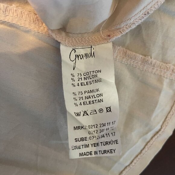 Grandi Vintage-Inspired Embellished light pink Button-Up Shirt ‎ Sz 48  Gemstone - Picture 4 of 15